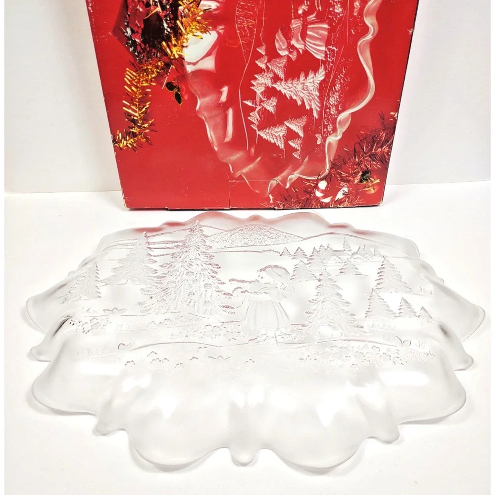 Mikasa Oval Canape Platter Germany Glass Crystal 17.25